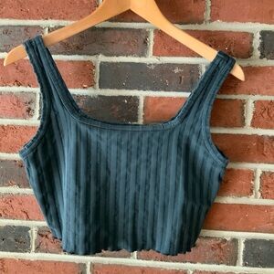 Ribbed cropped tank